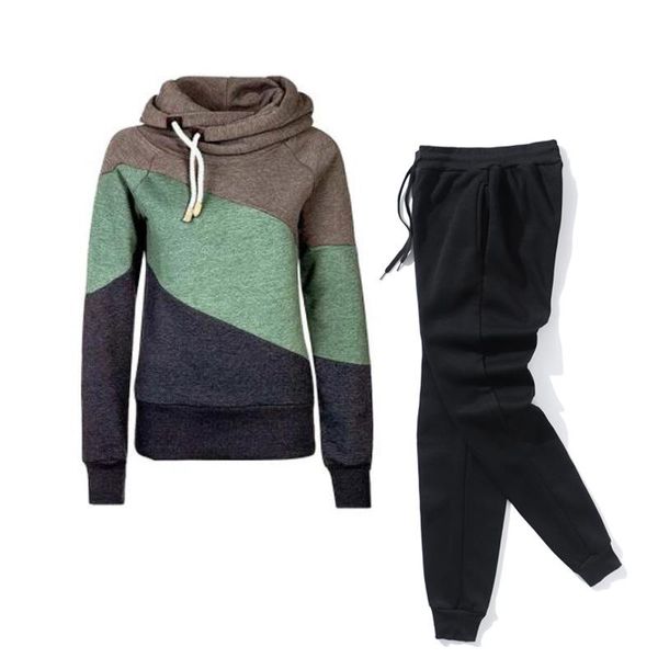 gym clothing color two piece set 2021 autumn winter tracksuit women's hooded sweatshirt and pants casual 2piece outfits woman sport sui, White;black
gym clothing color two piece set 2021 autumn winter tracksuit women's hooded sweatshirt and pants casual 2piece outfits woman sport sui, White;black