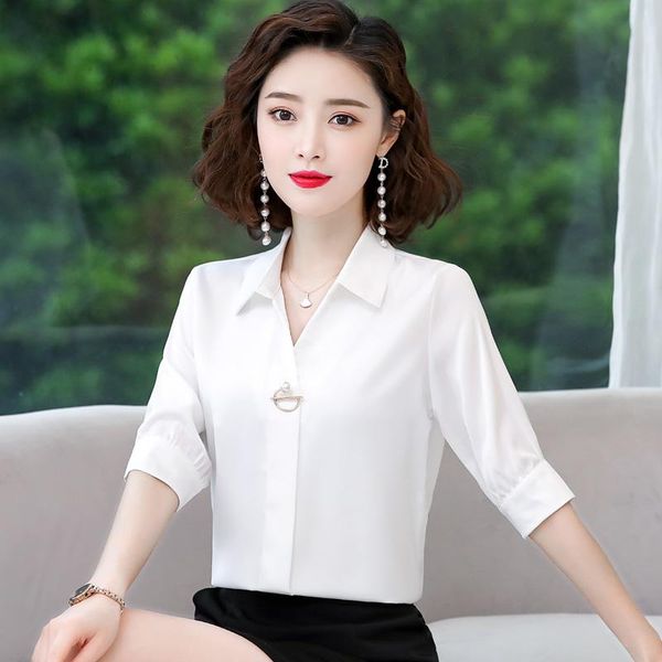 women's blouses & shirts chiffon white shirt summer professional mid-sleeve 2021 spring autumn fashion long-sleeved bottomed
women's blouses & shirts chiffon white shirt summer professional mid-sleeve 2021 spring autumn fashion long-sleeved bottomed