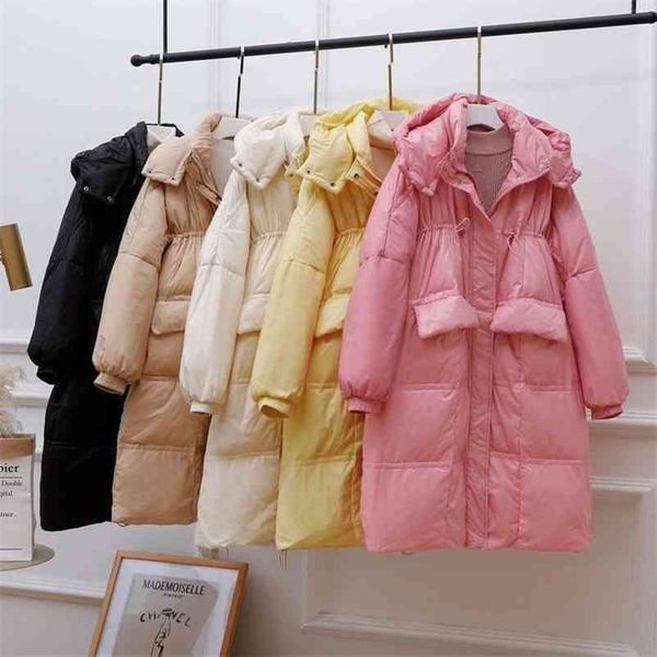 wonder thickness warm long down parkas stand collar 90% white duck coat vintage hooded detachable outwears 210510, Black
wonder thickness warm long down parkas stand collar 90% white duck coat vintage hooded detachable outwears 210510, Black