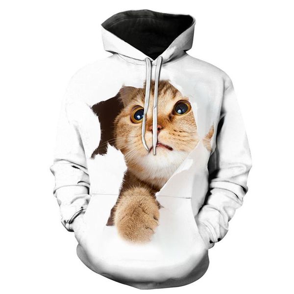 men's hoodies & sweatshirts 2021 3d printing cute ferocious animal pattern hoodie casual fashion spring and autumn hooded pullover, Black
men's hoodies & sweatshirts 2021 3d printing cute ferocious animal pattern hoodie casual fashion spring and autumn hooded pullover, Black