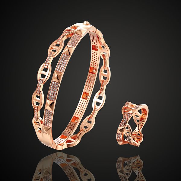 theresa luxury cubic zircon pave setting bangle ring sets for women bridal accessory sets hemeers copper bangle sets, Black
theresa luxury cubic zircon pave setting bangle ring sets for women bridal accessory sets hemeers copper bangle sets, Black