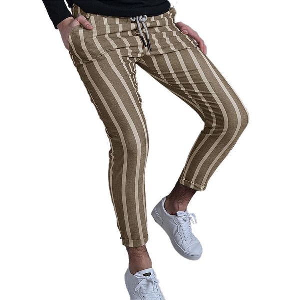 men's pants men's casual striped pattern trousers formal comfort work long outdoor, Black
men's pants men's casual striped pattern trousers formal comfort work long outdoor, Black