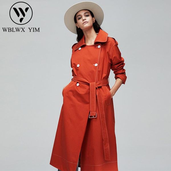 women's trench coats 2021 autumn fashion coat double breasted belt long ladies plus size business outerwear, Tan;black
women's trench coats 2021 autumn fashion coat double breasted belt long ladies plus size business outerwear, Tan;black