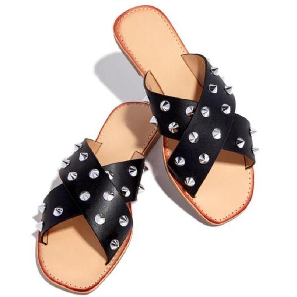 summer women shoes rivet flat slippers black sandals casual beach ladies flip flops open toe outdoor slides large size
summer women shoes rivet flat slippers black sandals casual beach ladies flip flops open toe outdoor slides large size