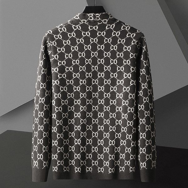 men letter print cardigan fashion luxury designer brand casual sweater with pocket 2021, White;black
men letter print cardigan fashion luxury designer brand casual sweater with pocket 2021, White;black
