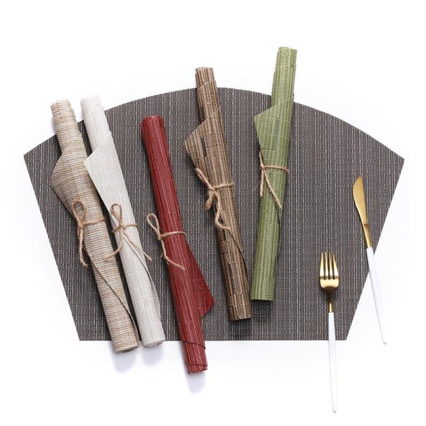 mats & pads round table fan-shaped pvc mat teslinsi bamboo pattern woven insulation pad el
mats & pads round table fan-shaped pvc mat teslinsi bamboo pattern woven insulation pad el