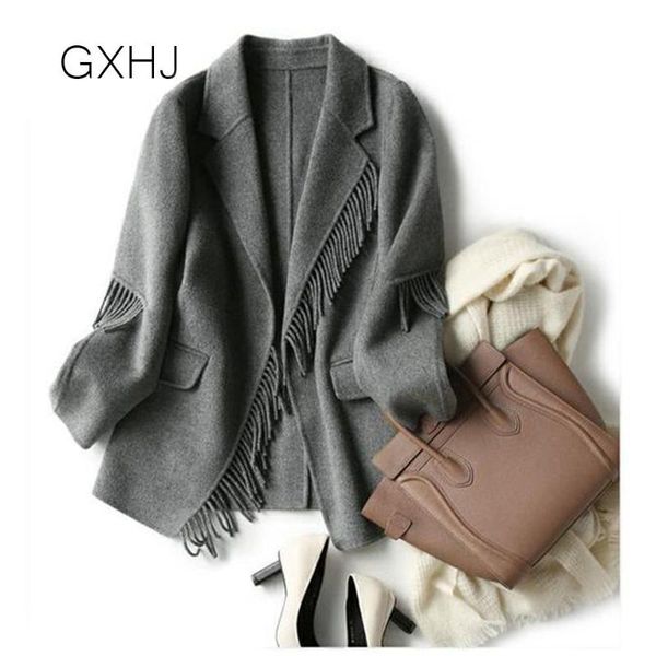 women's suits & blazers autumn and winter styletassel decoration women blazer ladies double-sided woolen suit jacket coat outerwear chi, White;black
women's suits & blazers autumn and winter styletassel decoration women blazer ladies double-sided woolen suit jacket coat outerwear chi, White;black