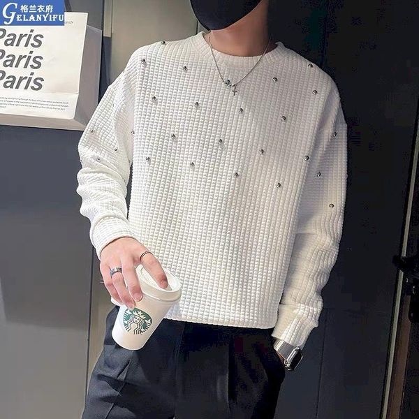 men's hoodies & sweatshirts 2021 loose waffle pullover women oversized sweatshirt wild ins round neck long-sleeved t-shirt autumn coupl, Black
men's hoodies & sweatshirts 2021 loose waffle pullover women oversized sweatshirt wild ins round neck long-sleeved t-shirt autumn coupl, Black
