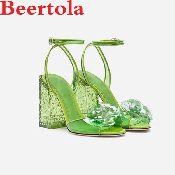 summer lady sandals transparent jelly heels flowers decor buckle slingbacks women's pumps sweet pink green female pump shoes, Black
summer lady sandals transparent jelly heels flowers decor buckle slingbacks women's pumps sweet pink green female pump shoes, Black