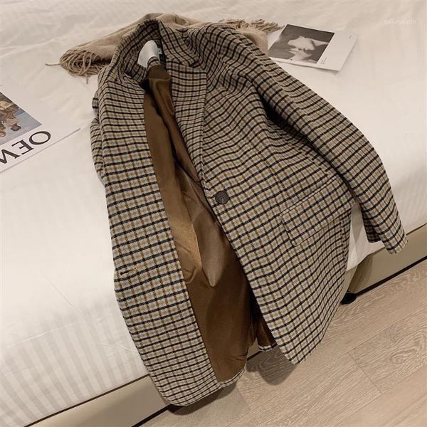 women's suits & blazers high sense woolen suit jacket women 2021 autumn and winter retro korean version of the british style small, White;black
women's suits & blazers high sense woolen suit jacket women 2021 autumn and winter retro korean version of the british style small, White;black