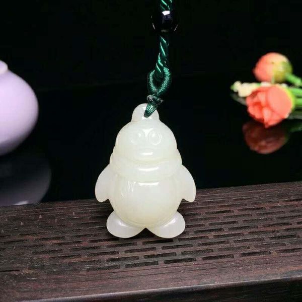 lockets h44#exquisite hetian jade penguin pendant, Silver
lockets h44#exquisite hetian jade penguin pendant, Silver