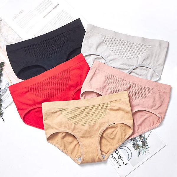 women's panties 3 strips of cotton underwear body-sculpting hip-lifting breathable seamless woman mid-waist briefs, Black;pink
women's panties 3 strips of cotton underwear body-sculpting hip-lifting breathable seamless woman mid-waist briefs, Black;pink