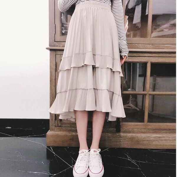 skirts 2021 summer korean elastic high waist slimming retro cake skirt simple black casual women a-line long
skirts 2021 summer korean elastic high waist slimming retro cake skirt simple black casual women a-line long