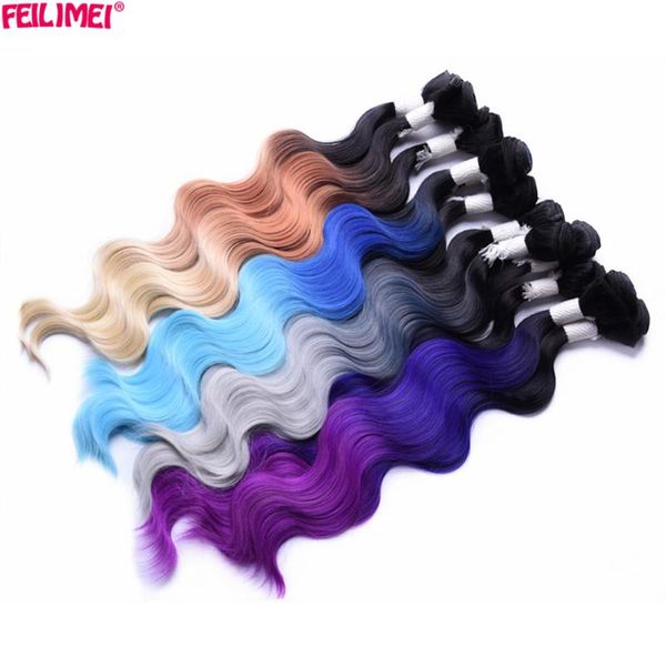 human ponytails feilimei ombre gray hair extensions 18" 20" 22" 280g synthetic 4 pcs/set purple blonde blue green body wave w, Black
human ponytails feilimei ombre gray hair extensions 18" 20" 22" 280g synthetic 4 pcs/set purple blonde blue green body wave w, Black
