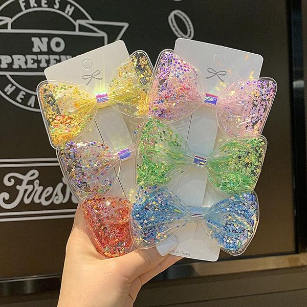 hair accessories 1piece transparent pu bow clips barrettes children sequin quicksand star shells hairpins girls bling, Slivery;white
hair accessories 1piece transparent pu bow clips barrettes children sequin quicksand star shells hairpins girls bling, Slivery;white