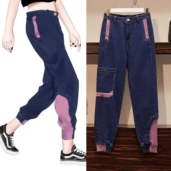 women's jeans blue woman casual harem pants boyfriends mom streetwear denim women high waist trousers slouchy femme
women's jeans blue woman casual harem pants boyfriends mom streetwear denim women high waist trousers slouchy femme