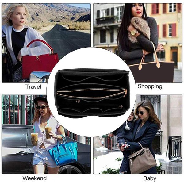 felt insert bag shaper key chain inner purse make up storage portable with detachable pocket tote organizer pouch zipper travel cosmetic bag
felt insert bag shaper key chain inner purse make up storage portable with detachable pocket tote organizer pouch zipper travel cosmetic bag