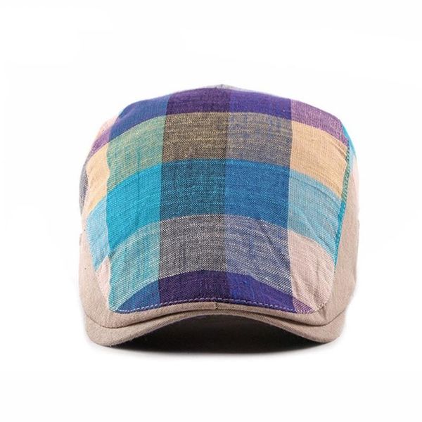 berets 2021 spring summer color plaid sboy caps men cotton flat peaked cap women painter beret hats 05, Blue;gray
berets 2021 spring summer color plaid sboy caps men cotton flat peaked cap women painter beret hats 05, Blue;gray