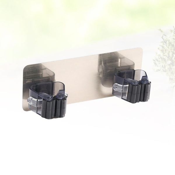 hooks & rails 2pcs waterproof mop storage rack traceless wall hanging holder punch double row for toilet bath
hooks & rails 2pcs waterproof mop storage rack traceless wall hanging holder punch double row for toilet bath