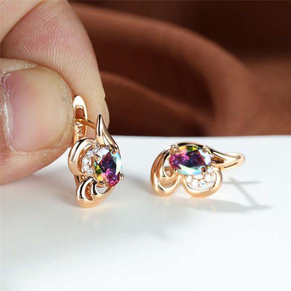 hoop & huggie multicolor crystal small earrings rainbow zircon oval stone flower boho rose gold color wedding for women, Golden;silver
hoop & huggie multicolor crystal small earrings rainbow zircon oval stone flower boho rose gold color wedding for women, Golden;silver