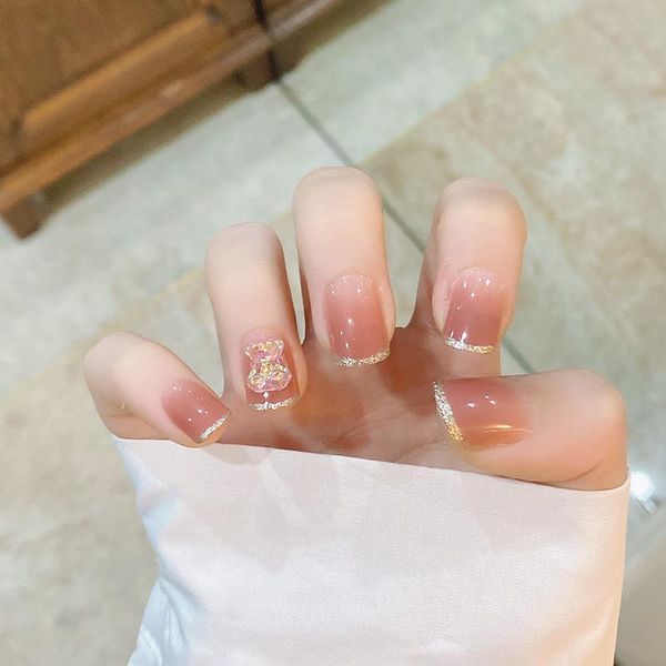 false nails 24pcs nail patch glue type gradient jelly bean paste powder phnom penh french soft candy bear fake, Red;gold
false nails 24pcs nail patch glue type gradient jelly bean paste powder phnom penh french soft candy bear fake, Red;gold