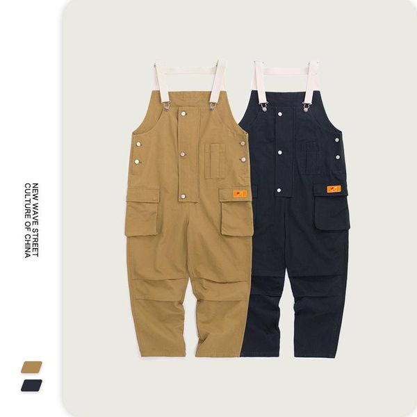 spring and summer logo casual versatile multi - dimensional pants pocket men with a jumpsuit men's, Black
spring and summer logo casual versatile multi - dimensional pants pocket men with a jumpsuit men's, Black