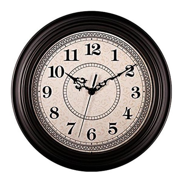 wall clocks botique-silent non-ticking round contemprary antique (12 inches) decorative vintage style,black
wall clocks botique-silent non-ticking round contemprary antique (12 inches) decorative vintage style,black