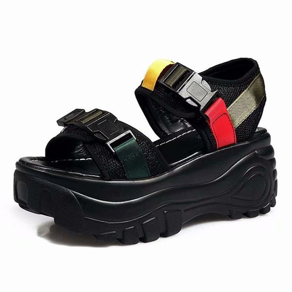 women shoes summer casual platform sandals rome style thick bottom wedges woman beach, Black
women shoes summer casual platform sandals rome style thick bottom wedges woman beach, Black
