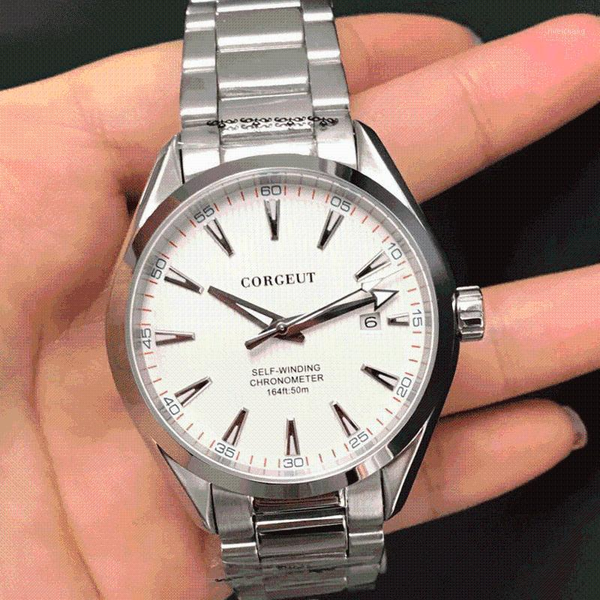 wristwatches 41mm mens watch white dial luminous stainless steel belt nh35 /miyota8215 automatic sapphire waterproof mechanical, Slivery;brown
wristwatches 41mm mens watch white dial luminous stainless steel belt nh35 /miyota8215 automatic sapphire waterproof mechanical, Slivery;brown
