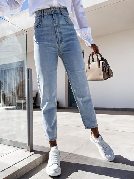 women's jeans casual temperament washed straight-leg pants high-rise jeans, women pants, high rise, Blue
women's jeans casual temperament washed straight-leg pants high-rise jeans, women pants, high rise, Blue