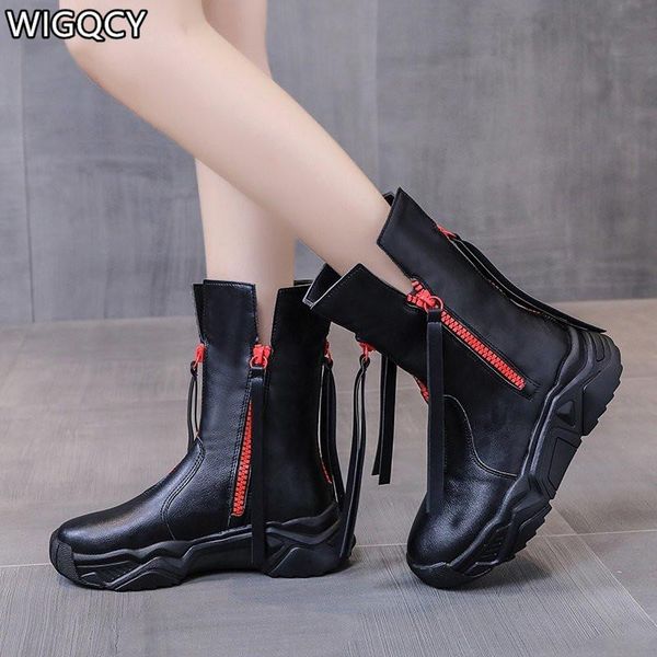boots 2021 autumn winter women's comfortable round head fashion zipper plus velvet warm high, Black
boots 2021 autumn winter women's comfortable round head fashion zipper plus velvet warm high, Black