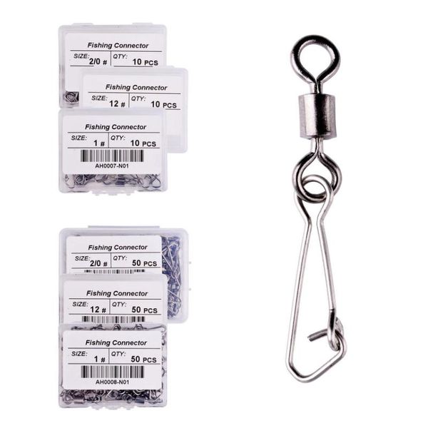 fishing hooks 50pcs ball bearing swivels snap connector bait holder with hooked fishhook lure tackle
fishing hooks 50pcs ball bearing swivels snap connector bait holder with hooked fishhook lure tackle