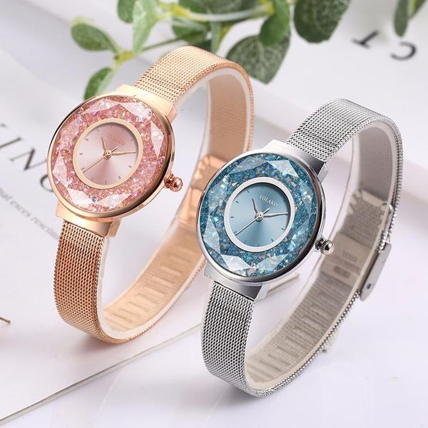 wristwatches 2021 relogio feminino luxury rose gold watches women crystal stainless steel mesh belt quartz yolako, Slivery;brown
wristwatches 2021 relogio feminino luxury rose gold watches women crystal stainless steel mesh belt quartz yolako, Slivery;brown