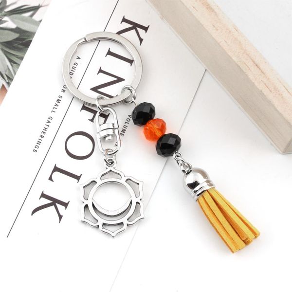 10pcnew arrival yoga tassel lotus chakra pendant keychain multicolor beads fit women gift souvenir key rings e2376-e2382, Silver
10pcnew arrival yoga tassel lotus chakra pendant keychain multicolor beads fit women gift souvenir key rings e2376-e2382, Silver