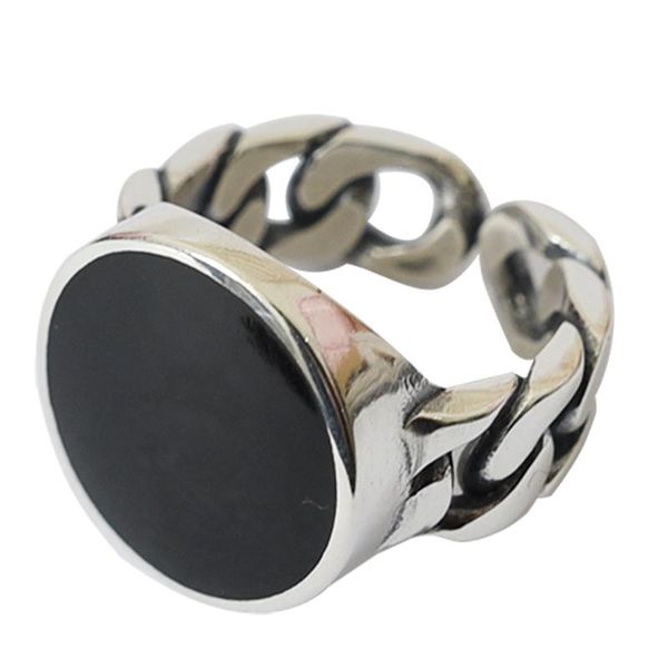 cluster rings trendy 13mm big round black resin man finger 925 sterling silver jewelry men`s open ring no fade gift birthday, Golden;silver
cluster rings trendy 13mm big round black resin man finger 925 sterling silver jewelry men`s open ring no fade gift birthday, Golden;silver