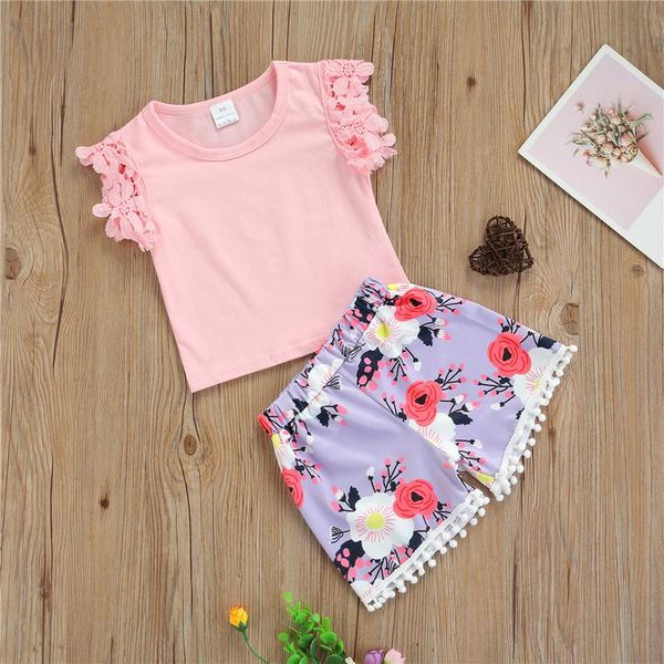 clothing sets baby girls clothes set, solid color sleeveless t-shirt + floral print short pants with tassels little summer casual set, White
clothing sets baby girls clothes set, solid color sleeveless t-shirt + floral print short pants with tassels little summer casual set, White