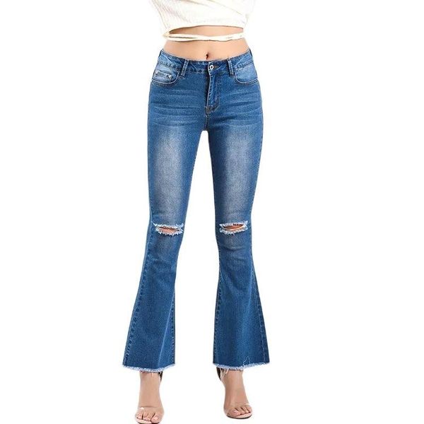 women's jeans streetwear ripped distressed flare for women high waisted push up denim wide leg pants sale items 2021 promotion, Blue
women's jeans streetwear ripped distressed flare for women high waisted push up denim wide leg pants sale items 2021 promotion, Blue