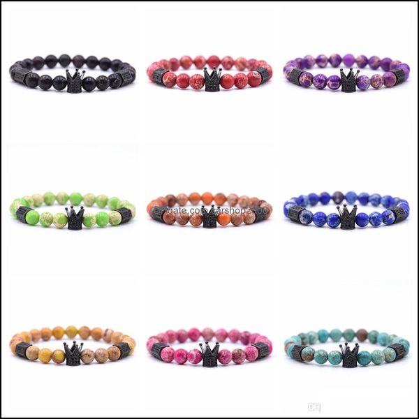 beaded, strands bracelets jewelrycrown bracelet men and women charm wrist jewelry emperor stone 8mm handmade drop delivery 2021 ckczq, Black
beaded, strands bracelets jewelrycrown bracelet men and women charm wrist jewelry emperor stone 8mm handmade drop delivery 2021 ckczq, Black