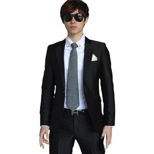 men's suits & blazers 2021 luxury men wedding suit male slim fit for costume business formal party blue classic black gift tie, White;black
men's suits & blazers 2021 luxury men wedding suit male slim fit for costume business formal party blue classic black gift tie, White;black