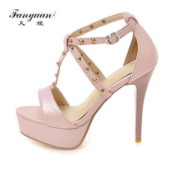 fanyuan fashion platform ankle strap sandals women shoes summer buckle thin high heels solid rivet cross-strap, Black
fanyuan fashion platform ankle strap sandals women shoes summer buckle thin high heels solid rivet cross-strap, Black