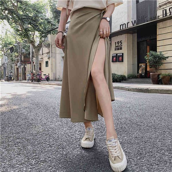 vintage midi one piece bgteever skirts women loose solid high waist lace up chiffon female 2021 spring summer 11 colors, Black
vintage midi one piece bgteever skirts women loose solid high waist lace up chiffon female 2021 spring summer 11 colors, Black