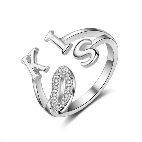 wedding rings ronerai fashion 925 sterling silver ring shiny cz charming kiss lip print open for women jewelry valentine's day gifts, Slivery;golden
wedding rings ronerai fashion 925 sterling silver ring shiny cz charming kiss lip print open for women jewelry valentine's day gifts, Slivery;golden