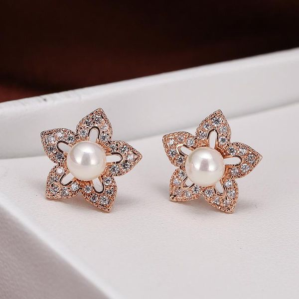 stud de019 fashion temperament copper zircon plants flower girl pearl earrings wedding party gift woman jewelry 2021, Golden;silver
stud de019 fashion temperament copper zircon plants flower girl pearl earrings wedding party gift woman jewelry 2021, Golden;silver