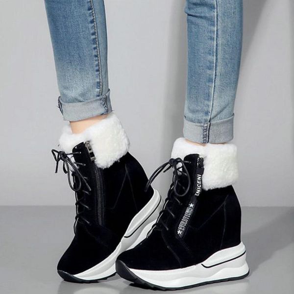 boots 2021 winter platform pumps shoes women genuine leather wedges high heel motorcycle female warm fur fashion sneakers, Black
boots 2021 winter platform pumps shoes women genuine leather wedges high heel motorcycle female warm fur fashion sneakers, Black
