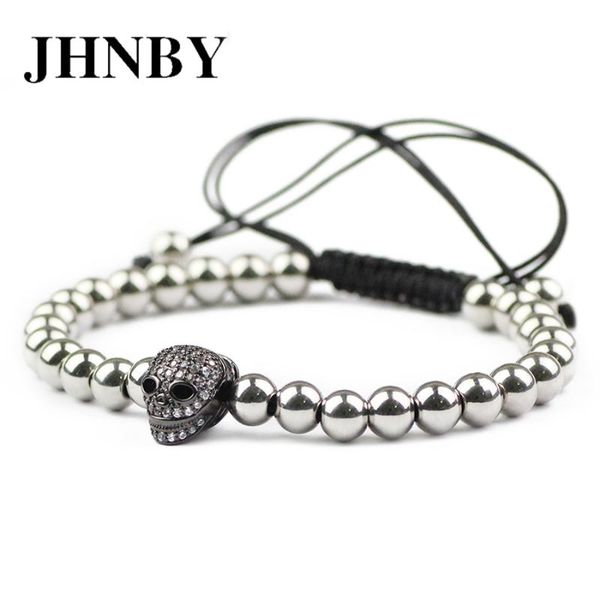 charm bracelets jhnby clown mask 6mm stainless steel bead charms men bracelet pave cz fashion women braided rope bangle gun black color jewe, Golden;silver
charm bracelets jhnby clown mask 6mm stainless steel bead charms men bracelet pave cz fashion women braided rope bangle gun black color jewe, Golden;silver