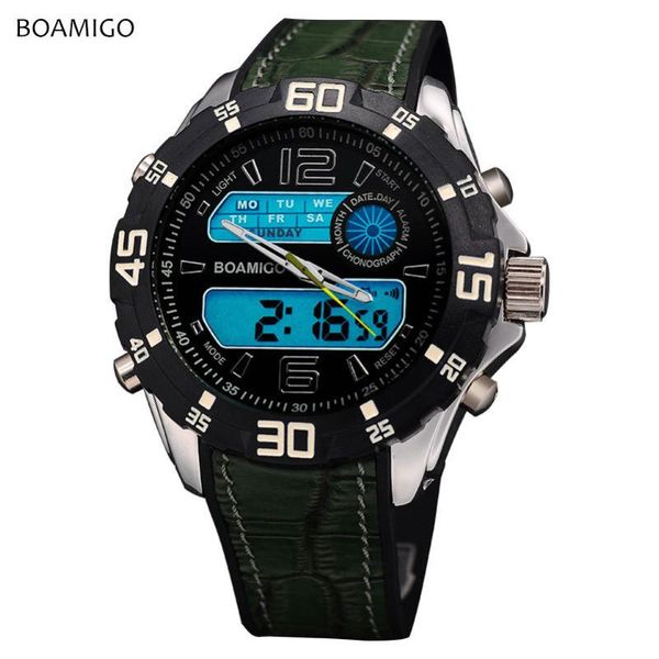 wristwatches boamigo brand men's sports waterproof watches electronic quartz core double display rubber watchband led, Slivery;brown
wristwatches boamigo brand men's sports waterproof watches electronic quartz core double display rubber watchband led, Slivery;brown