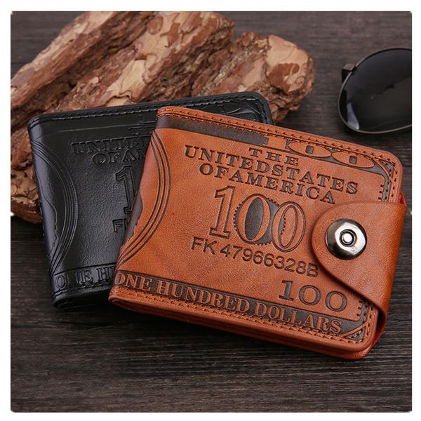 leather pu wallet bag for men dollar price pattern short money clip coin pocket buckle magnetic holder card purse men's wallets, Red;black
leather pu wallet bag for men dollar price pattern short money clip coin pocket buckle magnetic holder card purse men's wallets, Red;black
