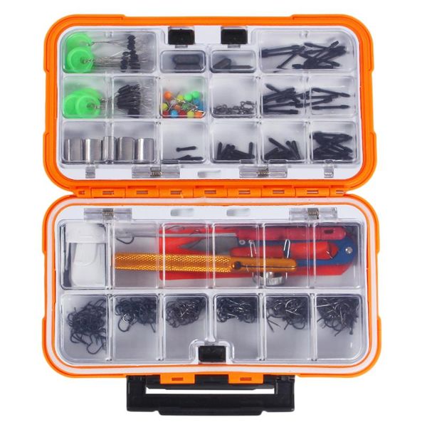 164/320/350pcs fishing tackle set assorted hooks swivels space beans carp accessories with box
164/320/350pcs fishing tackle set assorted hooks swivels space beans carp accessories with box