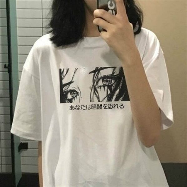arrival afraid of the dark japanese t-shirt harajuku street style aesthetic anime tee hipsters grunge women tee 210518, White
arrival afraid of the dark japanese t-shirt harajuku street style aesthetic anime tee hipsters grunge women tee 210518, White