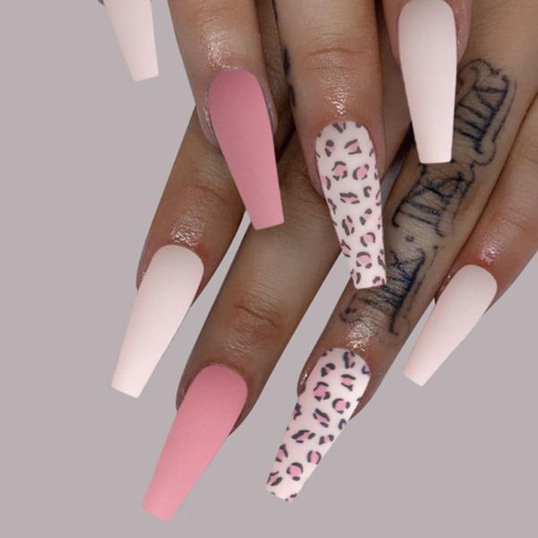 30pcs/set matte leopard coffin fake nails detachable french ballerina super long diy full cover artificial false nail art tools, Red;gold
30pcs/set matte leopard coffin fake nails detachable french ballerina super long diy full cover artificial false nail art tools, Red;gold